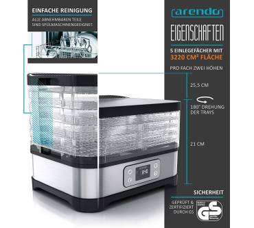 Produktbild Arendo Dehydrator 72h-Timer