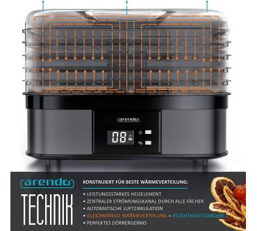 Produktbild Arendo Dehydrator 36h-Timer