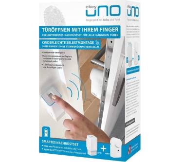 Produktbild Ekey uno Fingerprint mit Akku und Funk inkl. eqiva Bluetooth Smart Türschlossantrieb