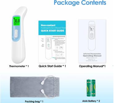 Produktbild IDOIT Digitales Infrarot Thermometer 4 in 1