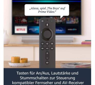 Produktbild Amazon Fire TV Stick mit Alexa-Sprachfernbedienung (2020)