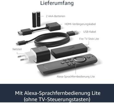 Produktbild Amazon Fire TV Stick Lite mit Alexa-Sprachfernbedienung (2020)