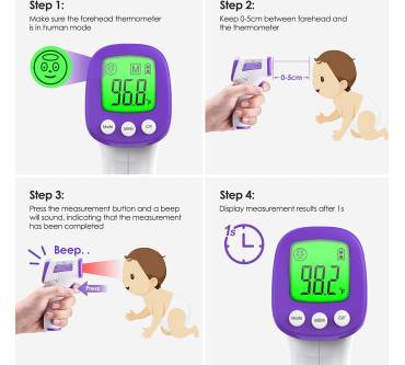 Produktbild KKmier Kontaktloses Stirn-Thermometer HW-F7