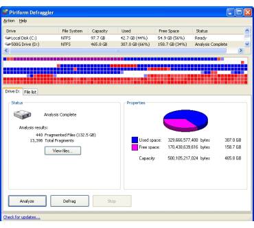 Produktbild Piriform Defraggler