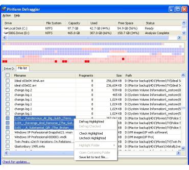 Produktbild Piriform Defraggler