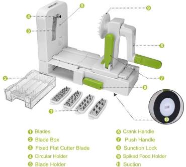 Produktbild Sedhoom SD003791 Spiralschneider mit 5 Klingen