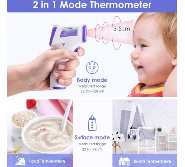 Produktbild IDOIT Digitales Infrarot Thermometer 2 in 1