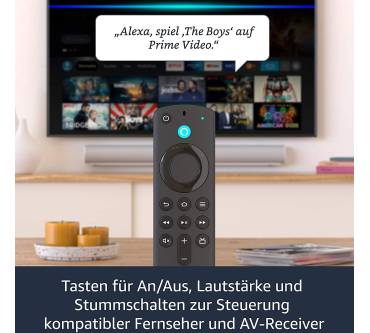 Produktbild Amazon Fire TV Stick mit Alexa-Sprachfernbedienung (mit TV-Steuerungstasten) (2021)