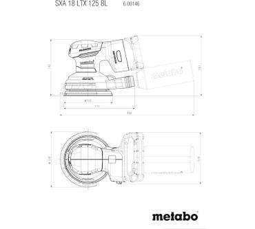 Produktbild Metabo SXA 18 LTX 125 BL