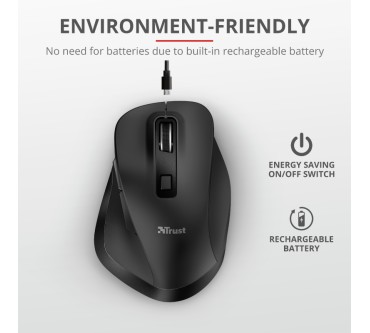 Produktbild Trust Fyda Rechargeable Wireless Comfort Mouse