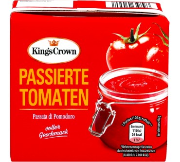 Produktbild Aldi Nord / King's Crown Passierte Tomaten