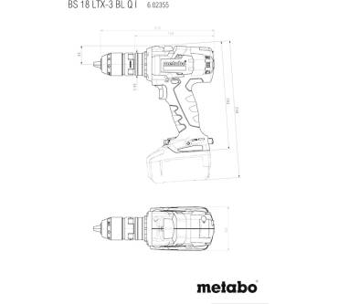 BL 18 I | hohen Metabo BS Leistungsreserven Akku-Bohrschrauber LTX-3 Q mit