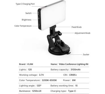 Produktbild Vijim Video Conference Lighting Kit (VL120)