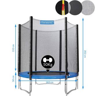 Produktbild Monzana Trampolin 183 cm