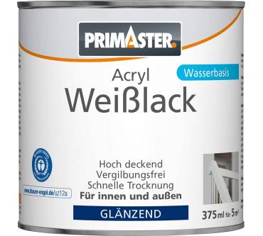 Produktbild Globus Baumarkt / Primaster Acryl Weißlack