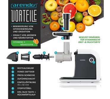 Produktbild Arendo Slow Juicer 305375