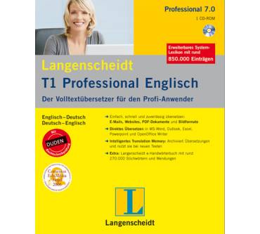 Produktbild Langenscheidt T1 Professional Englisch 7.0