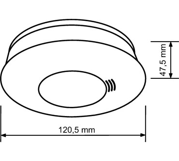 Produktbild Busch-Jaeger Busch-Rauchalarm Professional Line (6834-84)