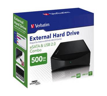 Produktbild Verbatim Externe eSATA/USB-Combo-Festplatte (500 GB)