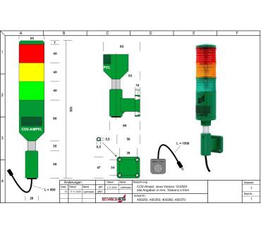 Produktbild Elektrotechnik Schabus CO2-Ampel School