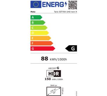 Produktbild Metz Taris 50 TY84 UHD Twin R