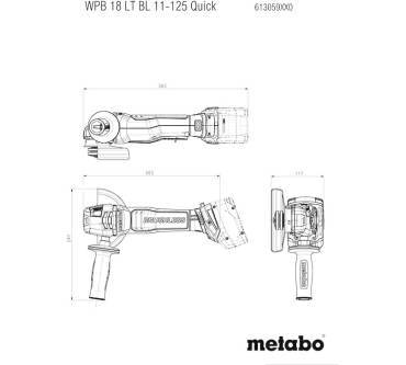 Produktbild Metabo WPB 18 LT BL 11-125 Quick