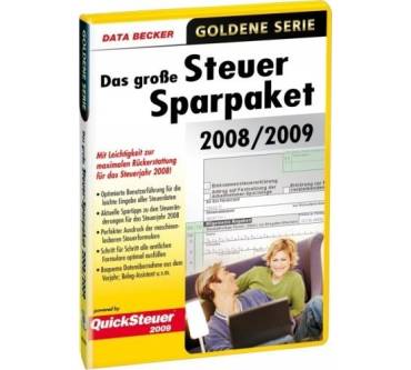 Produktbild Data Becker Das große Steuersparpaket 2008/2009