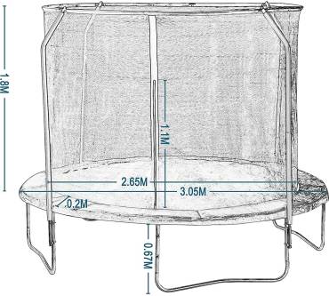 Produktbild Eugad Gartentrampolin 305 cm