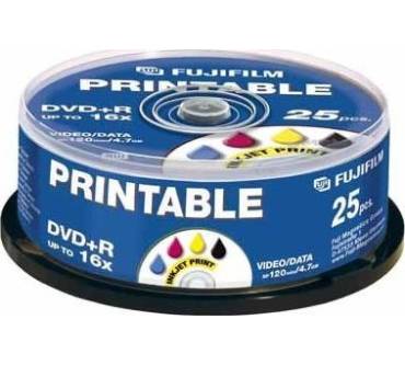 Produktbild Fujifilm Printable DVD+R (Inkjet Full Printable) 4,7GB 16x