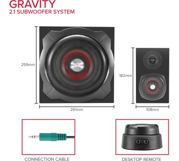 Produktbild SpeedLink Gravity 2.1 Subwoofer System