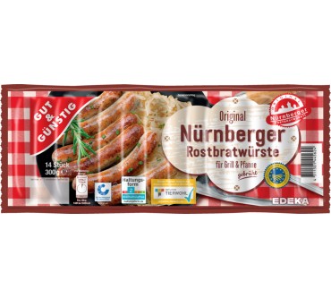 Produktbild Edeka / Gut & Günstig Original Nürnberger Rostbratwurst