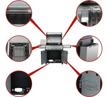 Produktbild Santos Grills S-418 (mit Gusseisenrost)