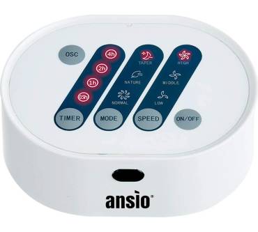 Produktbild Ansio Oszillierender Turmventilator mit Fernsteuerung