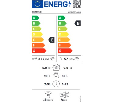 Produktbild Samsung WD91T754ABH/S2 WD7500T