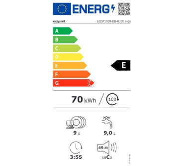 Produktbild Exquisit EGSP1009-EB-030E inox