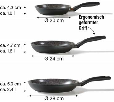 Produktbild StoneLine Ceramic Pfannen-Set, 3-teilig