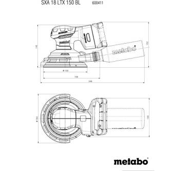 Produktbild Metabo SXA 18 LTX 150 BL