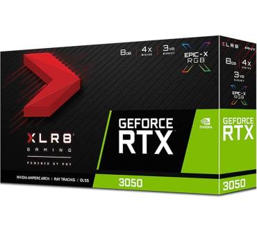 Produktbild PNY GeForce RTX 3050 XLR8 Gaming Revel Epic-X RGB Dual Fan Edition