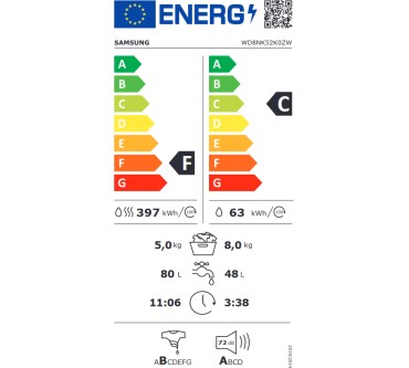 Produktbild Samsung WD8NK52K0ZW/EG WD5500T