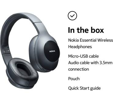 Produktbild Nokia Essential Wireless Headphones E1200
