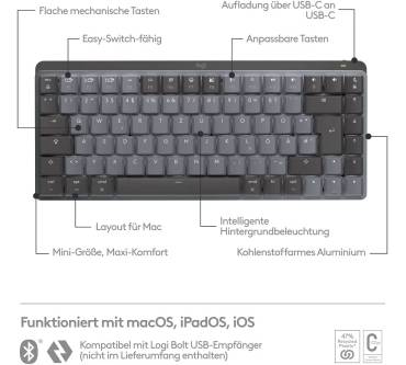 Produktbild Logitech MX Mechanical Mini for Mac