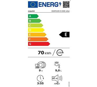 Produktbild Exquisit EGSP2109-E-030E silber