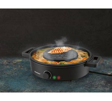 Produktbild Lidl / Silvercrest Tischgrill mit Hot Pot STHP 1800 A1