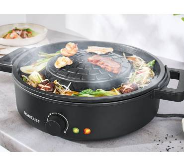 Produktbild Lidl / Silvercrest Tischgrill mit Hot Pot STHP 1800 A1