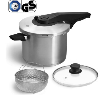 Produktbild Springlane Kitchen Edelstahl Schnellkochtopf 6,0 l inkl. Dampfgarer; 944560