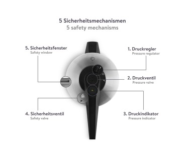 Produktbild Springlane Kitchen Edelstahl Schnellkochtopf 6,0 l inkl. Dampfgarer; 944560