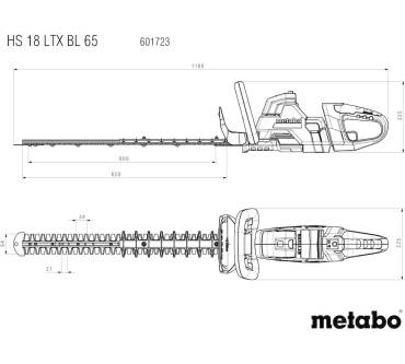 Produktbild Metabo HS 18 LTX BL 65