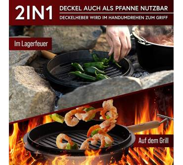 Produktbild Gusskönig Dutch Oven mit Standfüßen (9 Liter)