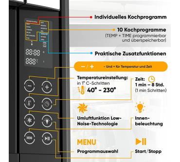 Produktbild Stillstern Minibackofen mit Umluft (1101)