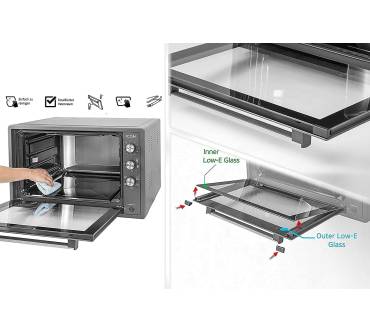 Produktbild ICQN 60 Liter XXL Minibackofen